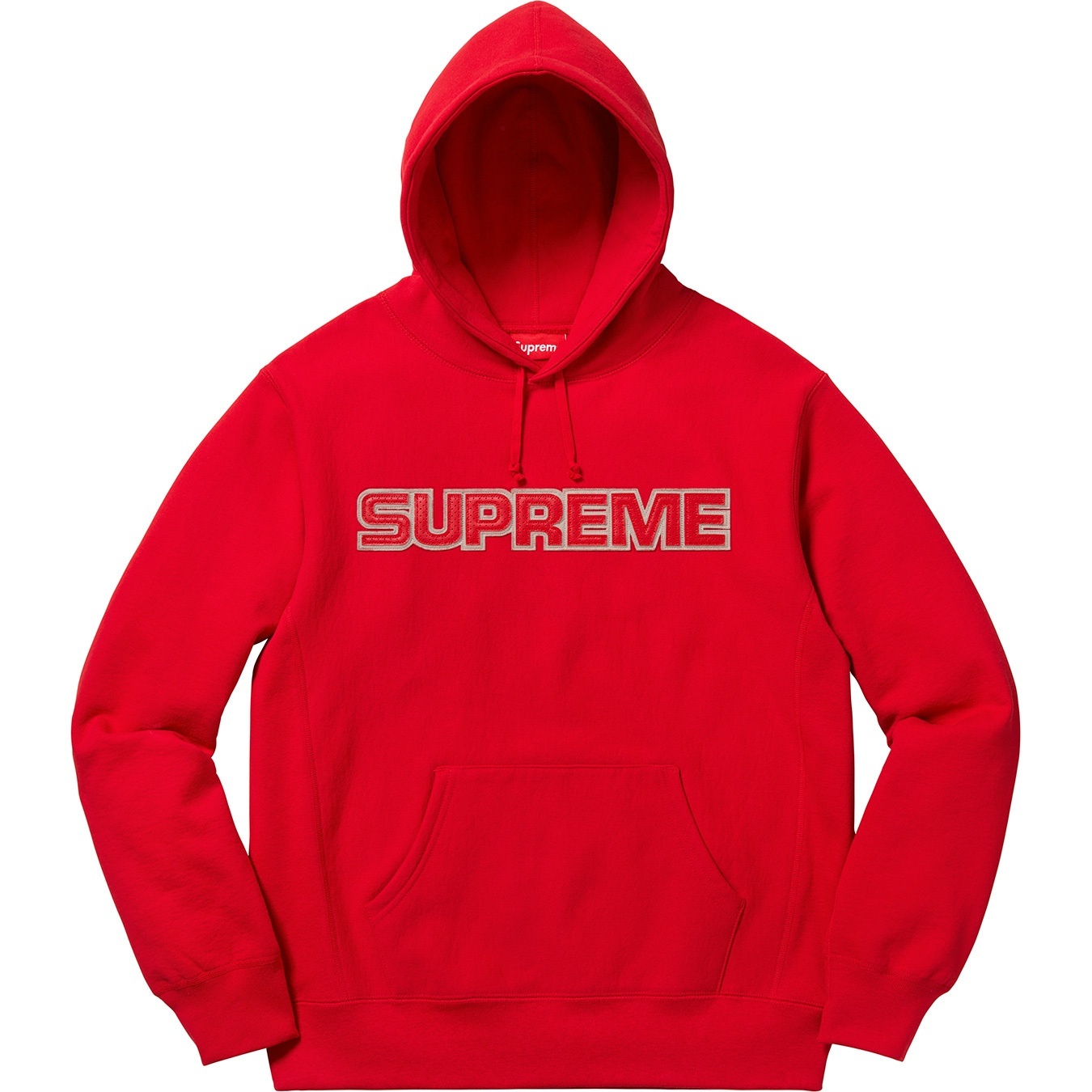 Perforated Leather Hooded Sweatshirt view 8